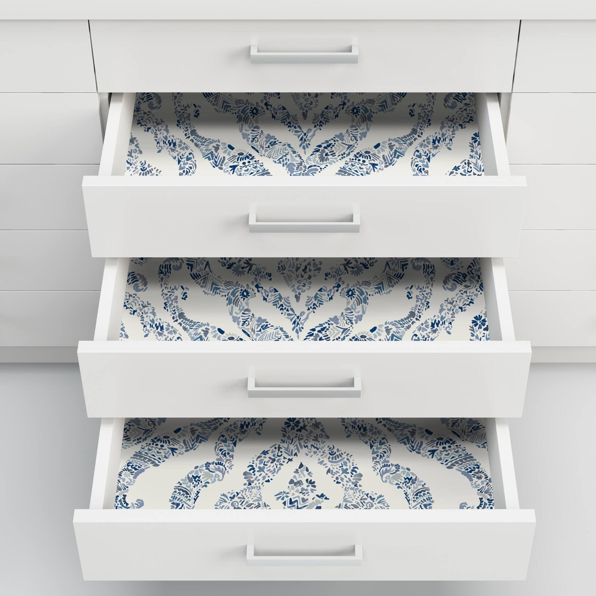 NuWallpaper Blue Guildford Peel & Stick Wallpaper